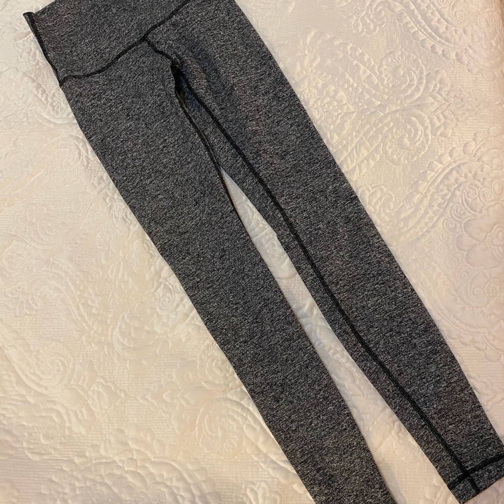 Long heather gray thick lululemon leggings